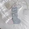 Calcetines de pantorrilla con lazo Youjiaxiu para mujer, Calcetines finos apilables estilo Miu, Calcetines JK dulces con borde enrollado, Cubrecalcetines sin pie