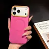 Nueva funda de teléfono de color fluorescente adecuada para Apple 18 Pro, compatible con iPhone 17, fijación magnética disponible para 16 Pro Max