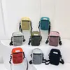 Mini Bolso para Teléfono Móvil para Mujer Estilo Japonés Estilo Harajuku Bolso Cruzado Simple Casual para Hombre Estilo Coreano de Moda Bolso de Hombro para Cambio de Llaves