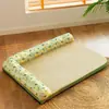 Cama para Pet Verão com Cercado em L, Tapete Refrescante para Cama de Cachorro, Respirável e Fresco para Cães de Porte Pequeno e Médio, Tapete de Verão para Gatos