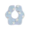 Babero de Gasa con Forma de Pétalo para Bebé Babero de Gasa de Seis Capas Toalla para Escupir Babero Giratorio 360 Suministros Maternales e Infantiles