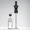 Maniquí de Vestido de Novia para Mujer de Medio Cuerpo Soporte de Exhibición en Ventana Cuerpo Humano Falso Maniquí Negro de Cuerpo Completo para Exhibición de Vestidos