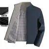 Chaqueta Nueva de Estilo Primavera y Otoño con Cuello Alto para Hombres de Mediana Edad y Mayores, Ropa de Abrigo Estilo Primavera y Otoño, Top de Chaqueta Casual para Papá