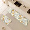 La alfombra de piso de cuero para cocina de estilo americano para el hogar se puede limpiar y lavar, tiene buen cuidado, es resistente a las manchas, antideslizante, impermeable y a prueba de aceite.
