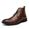 Zapatos de hombre transfronterizos, colección otoño/invierno, botines de talla grande para hombre, botines retro estilo británico Martin, botas de cuero de caña alta para negocios casual para exportación