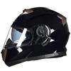 Capacete de Motocicleta Capacete Exposto Capacete de Inverno para Carro Elétrico Capacete de Equitação Rosto Inteiro Personalidade Quente Anti-neblina Capacete Completo