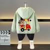 Ropa para niños Abrigo de primavera para niños 2025 Nuevo estilo Estilo occidental Chaqueta de calle frita para niños de primavera y otoño Chaqueta de moda