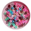 Letras de colores serie de donas rayadas accesorios de resina carcasa de teléfono móvil pasador pegamento de crema accesorios para carcasa de teléfono móvil