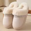 Zapatillas de Algodón de Encaje Estilo Étnico de Moda para Otoño/Invierno Transfronterizas Estilo Pareja para Hombres y Mujeres Calientes Antideslizantes para Interiores