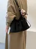 Bolsa de mano informal de gran capacidad, bolso de hombro de color liso, bolso de hombro informal estilo coreano para mujer, bolso plisado simple, bolso para ir al trabajo para mujer