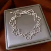 Pulseira com Pingente Redondo de Zircônia Super Brilhante Estilo Francês, Pulseira Exquisita de Luxo Leve de Alta Qualidade, Joia Feminina Fashion e Versátil