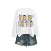 JARDÍN DE INFANCIA Lazo Amazon eBay Sitio Independiente Moda Casual Elegante Mujer Cuello Redondo Otoño Invierno