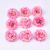 Flor Artificial Loto Oeste flor de peonía rosa material hecho a mano diy flor falsa tocado accesorios para el cabello sombrero de paja decoración de ropa