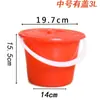 Cubo de Pintura Cubo de Plástico Cubo de Agua Cubo Rojo Pequeño Cubo para Recolectar Bayas Cubo Rojo Pequeño Pintura Artística Cubo para Lavar Pinceles de Pintura Cubo de Agua