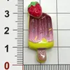 Acessórios de Resina Atacado Materiais Artesanais DIY Decorações para Sapatos Adesivos para Copo de Água Cola de Confeitar Acessórios de Cabelo Adesivos Pequenos de Sorvete Luminosos