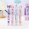Régua Sanrio Desenho Animado Criativa Estudante Fofa Escala Marcador de Página Régua Suprimentos Divertidos de Aprendizagem para Crianças Papelaria