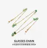 Nova corrente para óculos estilo chinês nacional retrô aço titânio não desbota pérola Nanyu corrente de pescoço para óculos de miopia corrente para máscara