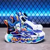 Zapatos Deportivos para Niños 2026 Otoño Parte Superior de Cuero con Luces Zapatos Casuales de Dibujos Animados Zapatos Casuales Unisex Zapatos de Correr Antideslizantes para Niños