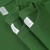 Camiseta Manga Curta Algodão Puro Pesado Estilo Japonês 500g para Mulheres, Gola Redonda Versátil, Ombro Caído, Cor Sólida, Manga Meia-Manga, Camiseta Atacado