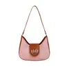 Diseño de Nicho Color de Contraste Bolso Pequeño para Mujer 2025 Nueva Moda Retro Bolso de Hombro Debajo del Brazo Bolso de Mano Casual