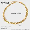 Popular Collar Básico de Acero Inoxidable Europeo y Americano con Cadena Chapada en Oro de 18K, Accesorios DIY de Cadena Lisa, Joyería de Nicho de Alta Gama