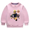 Sudadera de Felpa para Niños Sudadera de Felpa para Niños Bomberos Ropa de Otoño e Invierno Bebé Capa Base Caliente Engrosada Ropa de Invierno para Niños