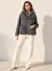 Peça de Outerwear Pura Caxemira, Peça de Outerwear Pequena, Lã Dupla Face Solta Roupa de Trabalho Elegante Peça de Outerwear de Caxemira, Peça de Outerwear Outono e Inverno 2025 para Mulheres