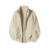 Chaqueta Casual Cruzada para Hombre Nueva 2026, Moda de Marca Tendencia Americana, Chaqueta Desestructurada Tie-Dye de Hombro Ancho para Hombre