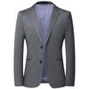 Traje Ligero Laishbert Primavera y Otoño 2025 para Hombre Estilo Coreano Ajuste Delgado Elástico Sin Planchar Rayado Casual Individual Occidental