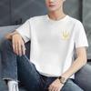 Camiseta de manga corta extragrande elegante para hombre con estampado de moda Ropa exterior Camiseta adelgazante Camiseta de alta gama Moda para hombre