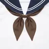 Poof Ding Oso Original JK Color Sólido Nudo de Pez Dorado Uniforme Estudiantil Femenino Traje Saiver Pequeño