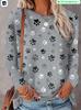 Sudadera Navideña Nueva de Estación Otoño e Invierno 2025 Estilo Europeo y Americano Estación Independiente Sudadera con Estampado 3D Navideño para Hombre Transpirable de Manga Larga Cuello Redondo