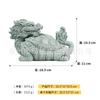 Creativa Tortuga Dragón Rui Bestia Estilo Chino para Hacer Fortuna Pecera Paisajismo Acuario Adornos Sumergidos de Piedra Arenisca Verde Decoraciones de Escritorio para el Hogar