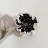 Estilo Coreano Pequeña Flor Doble Encaje Botón Floral Anillo para el Cabello Intestino Grande Cuerda para el Cabello Femenina Estilo Retro Girly Accesorios para el Cabello