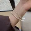 Conjunto Multipeças de Pulseiras de Pérolas Artificiais, Joias Femininas, Cordão Elástico de Alta Qualidade e Versátil, Pulseiras de Contas Empilháveis
