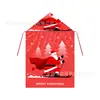 Capa Navideña Personalizada Nueva Estampada con Patrones de Reno, Muñeco de Nieve y Papá Noel 2026