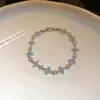 Pulseira com Fecho Retangular de Zircônia, Estilosa e Fresca, Doce e Fashion, Toque de Luxo Leve e Sofisticado, Joias para Atacado