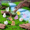 Nuevo producto transfronterizo: figuras luminosas de animalitos lindos, perfectas para jardinería, paisajismo, decoraciones de bricolaje y adornos de paisajes en miniatura