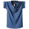 Camiseta de Verão Cp de Manga Curta para Estudantes Homens e Adolescentes Algodão Fino Esportiva Meia Manga Entrega Transfronteiriça Aliexpress M- 8XL