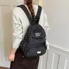 Mochila Plissada de Bolinhas Estilo Coreano 2026 Nova Fofa Com Pingente de Estrela Mochila de Viagem Grande Capacidade Mochila Escolar para Estudante