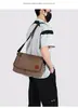 Bolsa transversal masculina transfronteiriça, mochila estudantil moderna para ir à aula, bolsa de ombro simples, fashion e versátil para homens, atacado