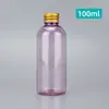 Botella de Aluminio con Tapa de 100ml, Botella para Loción, Botella para Líquidos, Botella Vacía de Plástico PET, Botella de Agua Cosmética Portátil, Botella de Muestra