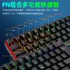 Teclado Mecânico K401 Personalizado de 61 Teclas com Fio e Iluminação RGB para Laptops, Escritório, Jogos e E-Sports