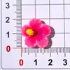 Accesorios de Resina Brillantes y Coloridos de Flor de Cinco Pétalos para DIY Zuecos Pinzas para el Cabello Gomas para el Cabello Fundas para Teléfono Imanes para Refrigerador Pegatinas Decorativas