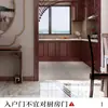 Cortina de cuentas de calabaza de madera de durazno, Cortina divisoria para sala de estar, dormitorio, entrada, baño, uso doméstico de cristal, Nuevo modelo de cortina de puerta sin taladro