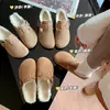 Comercio Exterior Transfronterizo Piel Integrada Birkenstock Zapatos Medias Chanclas Cuero Genuino Casual Zapatillas para Mujer Zapatos de Lana Forrados de Felpa Piel de Una Pierna