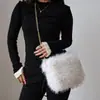 Bolsas Femininas de Comércio Exterior Transfronteiriço Europeu e Americano Bolsa de Mão Clutch Bolsa de Mão Clutch Retro da Amazon Bolsa de Mão Clutch de Pelo Fofo de Grande Capacidade