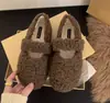 Sapatos de algodão quentes, baixos, bico redondo, para outono e inverno, para maternidade, com design fofo e de fada, adequados para uso externo