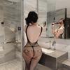 Lencería Sexy, Traje de Pasión Sexy para Damas, Medias de Malla Transparentes Sexy Tentación Abierta, Venta Directa, Envío Directo de Una Pieza