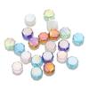 8 MM plana octogonal contas multi-cor AB novo atacado de vidro soltas colar pulseira jóias artesanais acessórios DIY